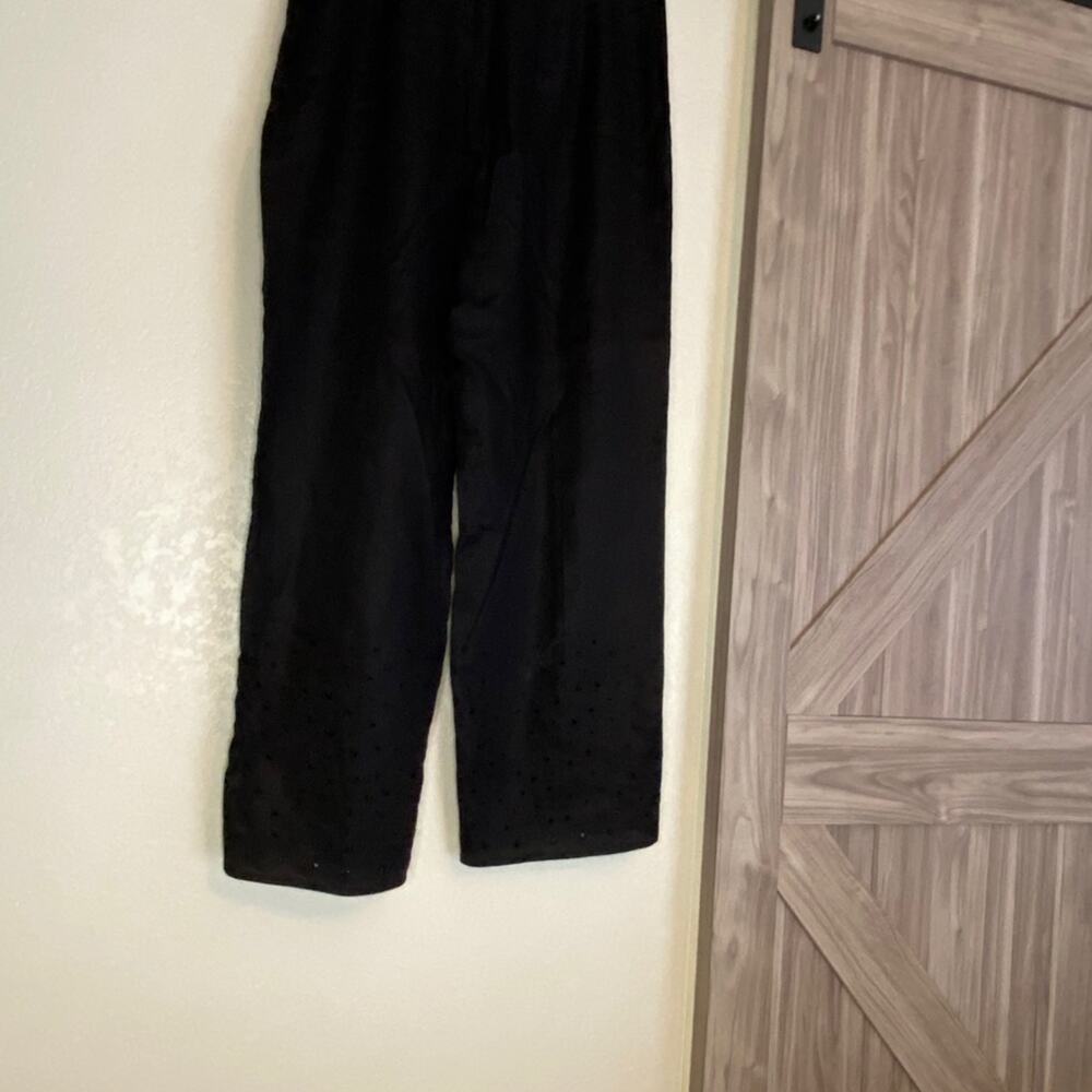 Cerruti 1881 Black linen drawstring pants - Picture 4 of 4